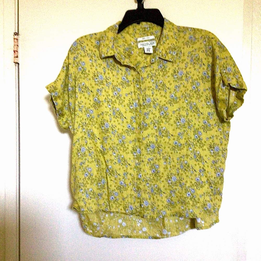 Rachel Zoe Mustard Button-Up Shirt